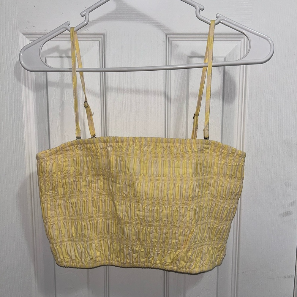 a new day Yellow Smocked Camisole